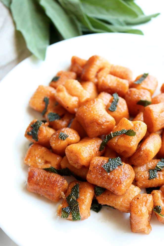 Sweet Potato Gnocchi with Brown Butter and Sage | A Palate For Pie